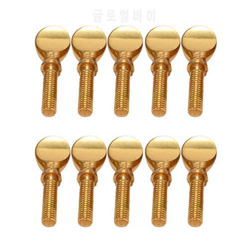 Gold Copper Clarinet Saxophone Sax Neck Tightening Screws Soprano Alto Tenor Woodwind Instrument Parts Pack Of 10