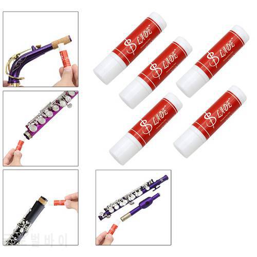 5Pcs Tubes Cork Grease For Clarinet Saxophone Flute Oboe Reed Instruments Lubricate And Protect Musical Instruments Accessories