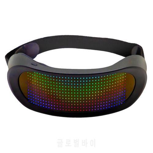 Attractive LED Glasses Powerful Functions Flashing LED Glasses USB Charging QXNE