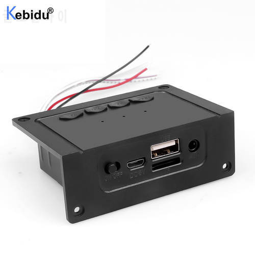 Kebidu DC5V Wireless Bluetooth MP3 Player Decoder Board 2*5W Amplifier for Speaker Support MP3 / USB / TF / LINE IN / FM Module
