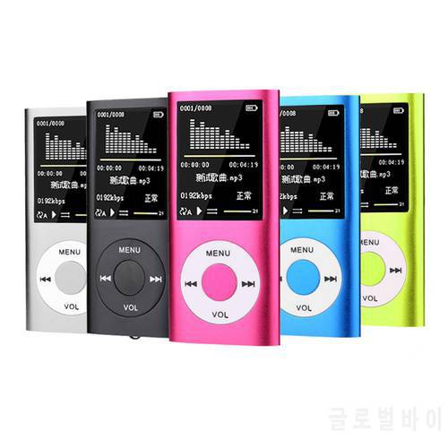 1.8-inch Mp3 Player Music Playing Built-in Fm Radio Recorder Ebook Player With Headphones Usb Cable
