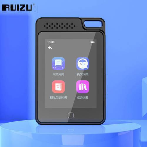 RUIZU 16G HiFi Music MP3 Player With Bluetooth 5.0 Audio Player Support Speaker TF Card Recording E-Book Video Metal Walkman