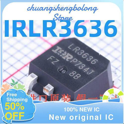 10-200PCS IRLR3636TRPBF IRLR3636 LR3636 TO-252 New original IC