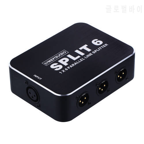 Passive XLR 1 in 6 out signal splitter 6 in 1 out mixer signal splitter stage conference lossless
