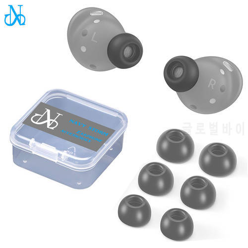 3Pairs Premium Eartips for Samsung Galaxy Buds Pro Memory Foam Ear tips Tips to Avoid Falling Off Black Large Medium Small