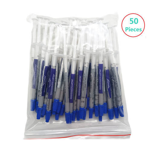 50pcs/lot Popular grey color thermal grease silicone Processor cooling paste thermal paste 1g