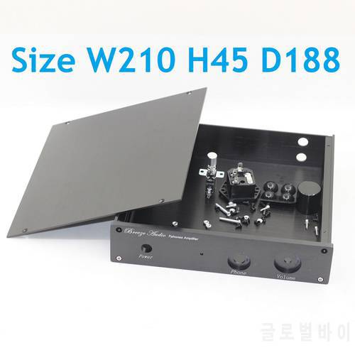 W210 H45 D188 Aluminum Case Headphone Amplifier AMP Earphone Chassis Housing Hedphone Enclosure DIY Audio Shell Preamp Box DAC