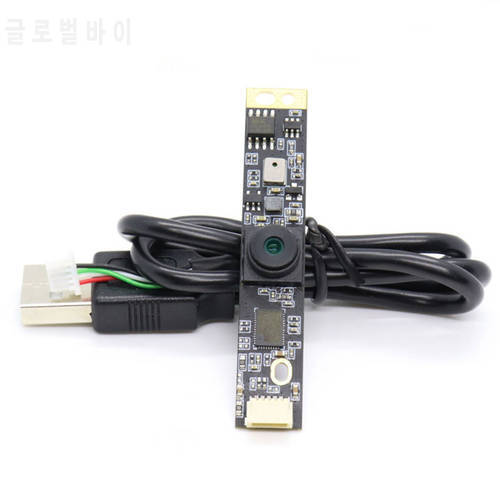2 Million Pixels HM2057 Chip Camera Module PCB Wide Angle Lens Easy Install Drive Free Built-in Microphone USB Camera Module