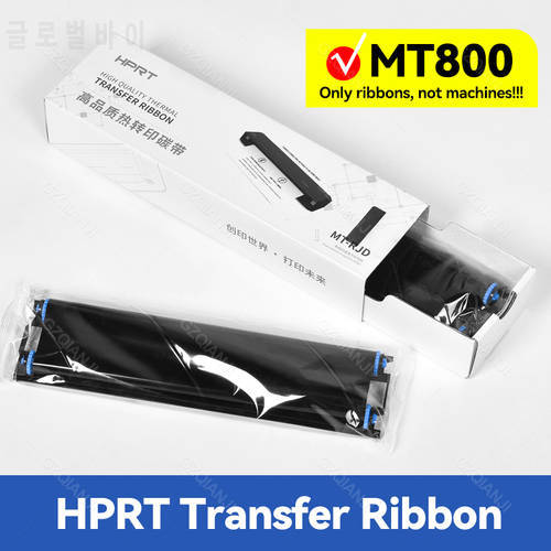 HPRT MT800 A4 Portable Document Printer Consumables Cartridges Thermal Transfer Dedicated 2 Rolls/Box Ribbon For MT800