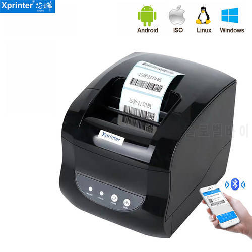 XP-365B USB Port 2 in 1 Bluetooth Receipt Barcode Label Printer Mobile Android iOS Window Linux Max 80mm Thermal Paper Impresora