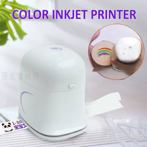 Handheld Mobile Printer Paperless Multi-surface tattoo photo logo pattern bar code mbrush Portable MINI Color Printer