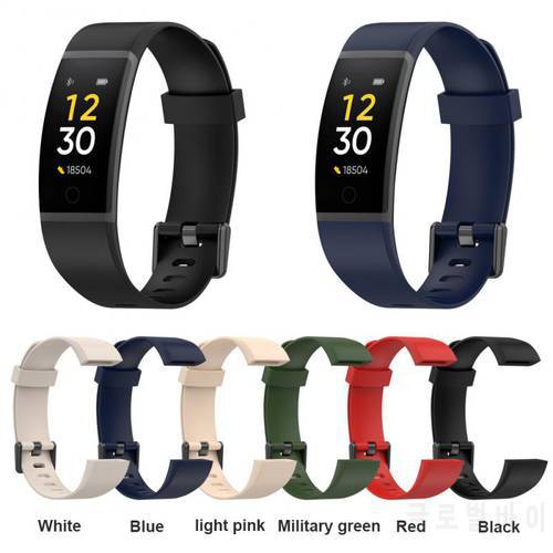 1PC Silicone Smart Band Strap For Realme Band RMA199 Replacement Strap Comfortable Smartband Accessories 6 Optional Colors