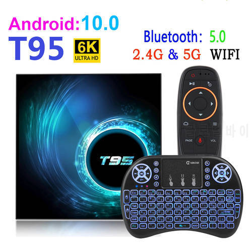 Genuine T95 Smart Android TV Box 4G 64GB Allwinner H616 Quad Core 1080P H.265 6K TV Box Android 10.0 Set-Top Box 2GB 16GB
