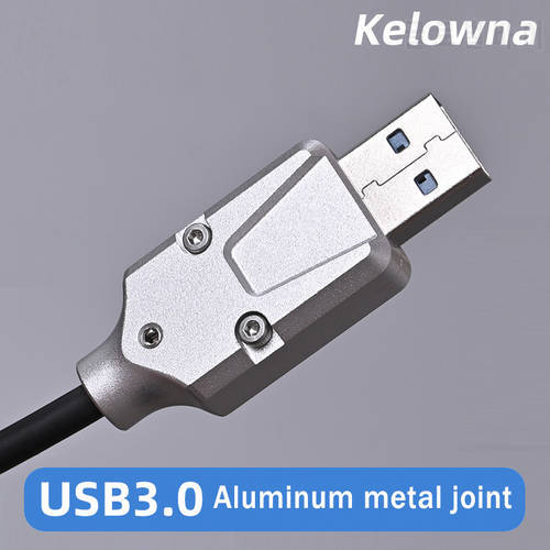 New kelowna Customized Data USB3.0 CNC Data Cable Metal Connector Plug Mechanical Keyboard DIY Aluminum Oxide