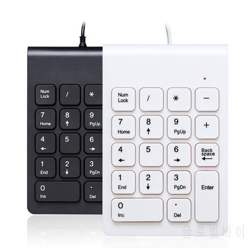 Protable mini Numeric Keypad Numpad 18 Keys Digital wired Keyboard for Accounting Teller Laptop Notebook Tablet Supermarket