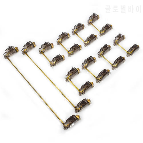 Original Gateron PCB Stabilizer INK V2 Mechanical Keyboard Gold-plated Steel Wire Translucent 6.25X 2X 7X 7u 6.25u 2u DIY Gamer
