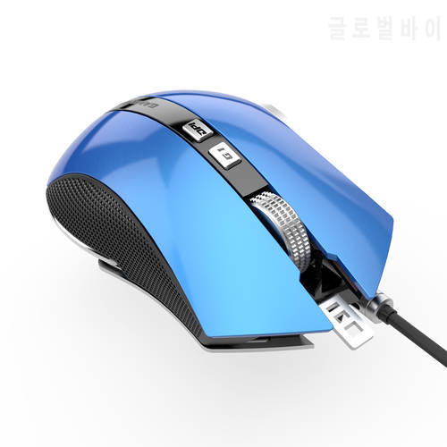 New G60 Wired Finger Right USB 1.1/2.0 Interface Braided Wire Programmable 9 Buttons Professional Optical Gaming Mouse