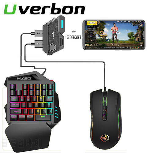 Mobile Phone Controller Gaming Keyboard Mouse Converter Bluetooth 5.0 Keyboard Mouse Converter Controller For Android IOS Adapte