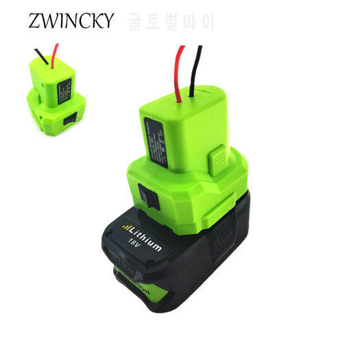 Adapter For Ryobi 18V Nimh/Nicd/Li-ion Battery DIY Power Wheels Adapter for Ryobi ONE+ Dock Power Connector With 14 AWG Wires