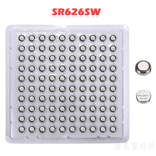 100pcs AG4 Button Cell Battery 377 LR626 1.55V Alkaline Watch Coin Batteries SR626SW SR626 For Electronics Watch Toy