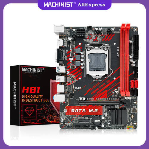 MACHINIST H81 Motherboard LGA 1150 Support DDR3 Ram Memory CORE i3/i5/i7 LGA1150 Processor VGA HDMI Gamer PC M-ATX H81M-PRO S1