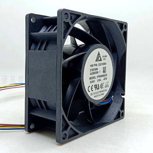 For Delta 90*90*38mm 4-wire PFB0948UHE 9038 48V 0.8A 7000RPM wire wind inverter cooling fan