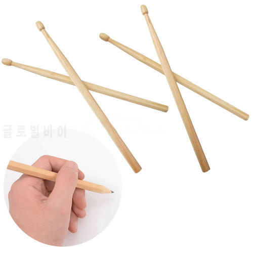 4pcs Drumstick Pencils Drawings pen Gift log processing Wooden Musical Drum Pen HB Writing Safe Non-toxic Pencil Drumsticks