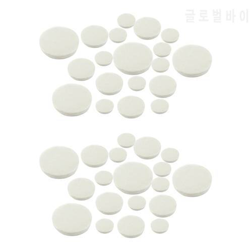 34Pcs Clarinet Leather Pads Replacement For Exquisite Wind Instrument