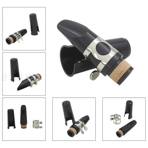 Clarinet Mouthpiece Kit with Ligature,one Reed and Plastic Cap~black