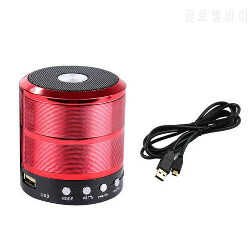 Wireless Speaker Metal Mini Wireless Portable Subwoof Sound Loudspeaker support TF/USB/FM/Hands-free Multifunction