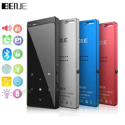 Original Benjie M3 Bluetooth MP3 Player Portable Audio 8GB with Built-in Speaker Music Player Recorder FM Radio Support TF Card