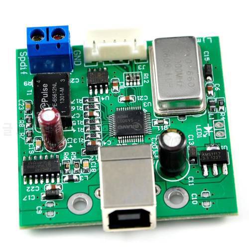 SA9023 USB to SPDIF coaxial I2S processor chip 24bit/96K DAC assembled board LJM