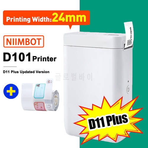 NIIMBOT D101 D11 Plus Label Printer Machine Mini Pocket Thermal Label Maker BT Connect Labeling Machine Paper Width 10-25mm