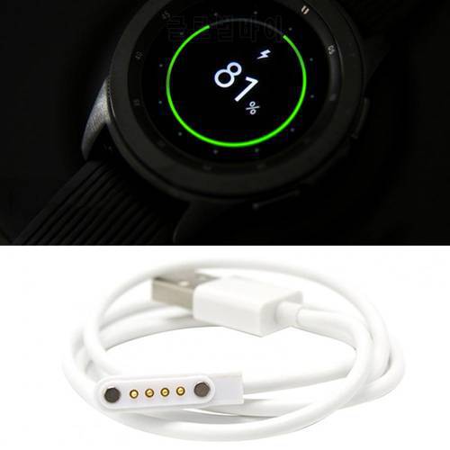4Pin Smart Watch Charging Cable Fast Charging Bendable Rubber 80cm Charger Cable for Smart Watch