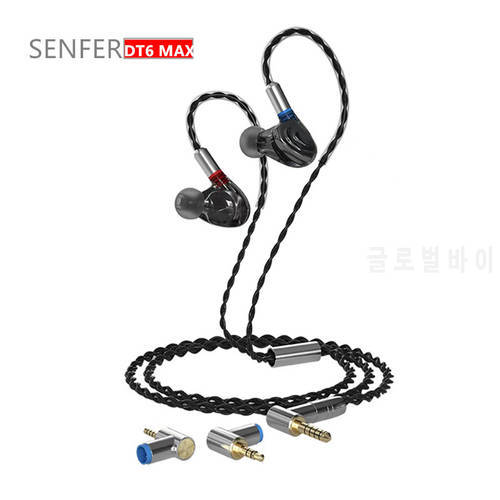 SENFER DT6 MAX Knoweles 1BA+1DD Piezo Hybrid In Ear Earphone HIFI DJ Running Sports Earplug Earbuds 3.5\2.5\4.4 Plug MMCX Cable