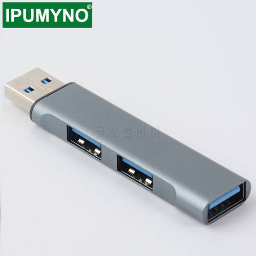 USB HUB 3.0 2.0 Aluminum 3 Port Adapter Multi Usb Splitter For Xiaomi Lenovo Macbook Laptops Usb 3.0 Hub Pc Computer Accessories