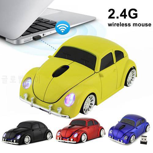 Dropshipping Car Shape Ergonomic 2.4GHz Wireless Gaming Mouse with Receiver for PC Laptop cute and interesting wireless mouse