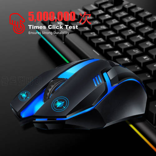 E-Sports Colorful Luminous Wired Gaming Mouse USB Wired Game Mouse Left and Right Hands For Laptops For Laptops Desktop Notebook