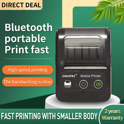 58mm 2&39&39 Inch Mini Portable Thermal Printer Wireless PT-210 Receipt POS Printer Bluetooth for Windows Android iOS