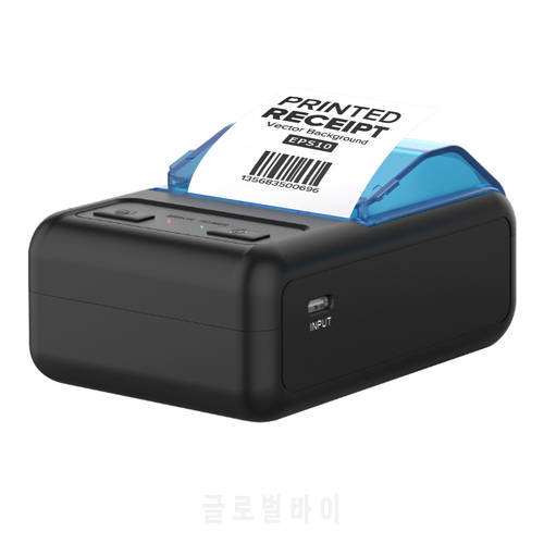 Mini P11 58mm Portable Thermal Printer Large Capacity Receipt Printer USB+Wireless BT for Office/Market for Windows/Android/Ios