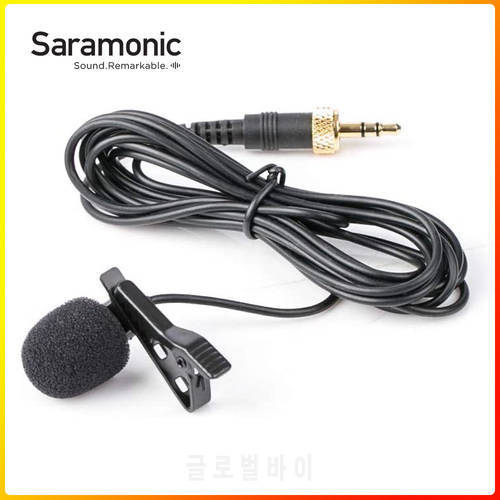 Saramonic SR-UM10-M1 Replacement Omnidirectional Lavalier Microphone with Locking 3.5mm Male for UwMic9, UwMic10, VmicLink5/15