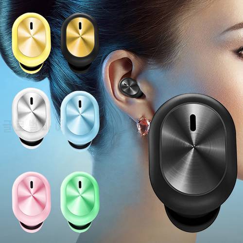 Mini Bluetooth Headset Macaron Color Single Earbuds In Ear Stereo Wireless Earphones Sports Headphones For Phones fone de ouvido