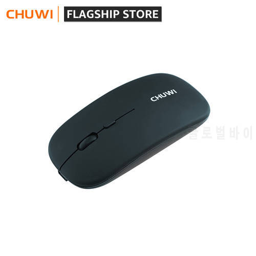 CHUWI Wireless Mouse 2.4Ghz for Laptop Black Rechargeable USB Mice
