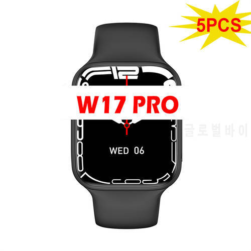 5PCS IWO W17 Pro Smart Watch AI Voice Bluetooth Call Wireless Charging 1.9inch Screen Smart Watch for Men Women VS W27 PRO W17