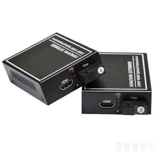 SC Port 1080P HDMI Audio and Video Optical HDMI USB KVM Fiber Optic Transmitter Fiber Video Media Converter Fiber Extender
