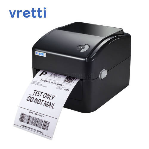 VRETTI 420B USB Port Direct Thermal Shipping Label Printer Barcode Sticker Printer For Thermal Paper 4×6 Shipping Label Printer