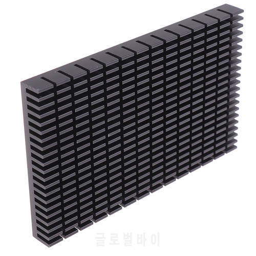 Heating Panel Heat Sink High Quality Aluminum Heatsink Plate Black Radiator Manufacturer 150*93*15MM