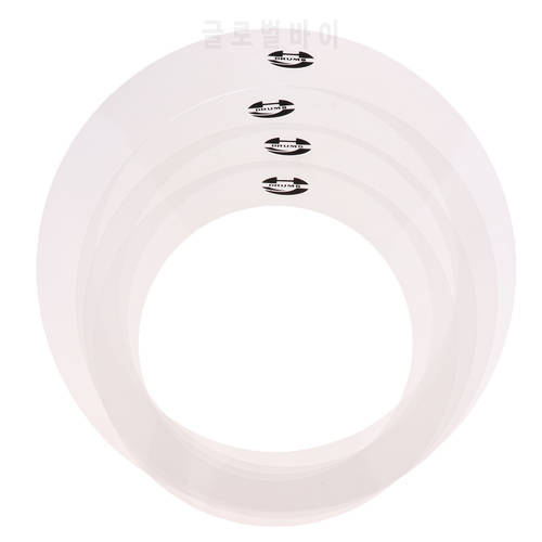 4 Pieces Drum Dampening Rings PET 10 12 14 16 for Students Beginners Drum-player