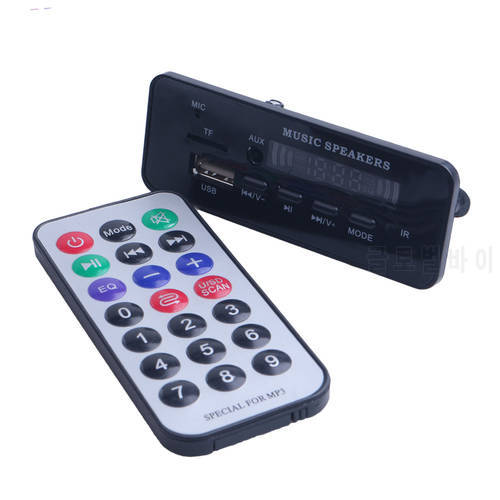 Bluetooth-compatible MP3 WMA Decoder Board Audio Module Support TF FM Radio Module Recording Function For Car accessories