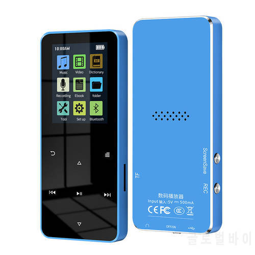 New MP3 MP4 Music Player Bluetooth-compatible With Loud Speaker And Built-in 8GB 16GB 32G HiFi Portable Walkman With FM/Radio